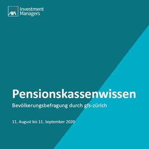 Studie: Schweizer finden eine Reform der Altersvorsorge notwendig Studie: Schweizer finden eine Reform der Altersvorsorge notwendig