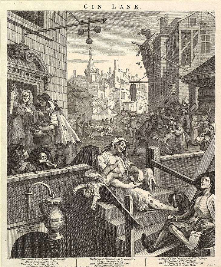 William Hogarth: Gin Lane (1751)
