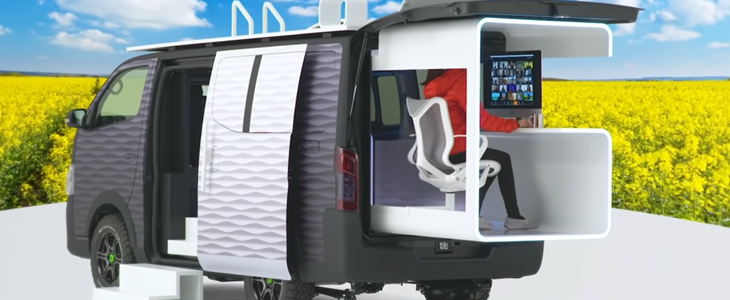Reisen und Arbeiten: Nissan stellt innovativen Multifunktions-Bus vor Reisen und Arbeiten: Nissan stellt innovativen Multifunktions-Bus vor