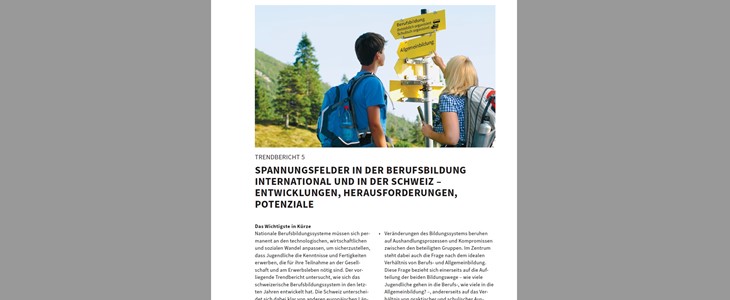 EHB präsentiert Trendbericht zur Schweizer Berufsbildung