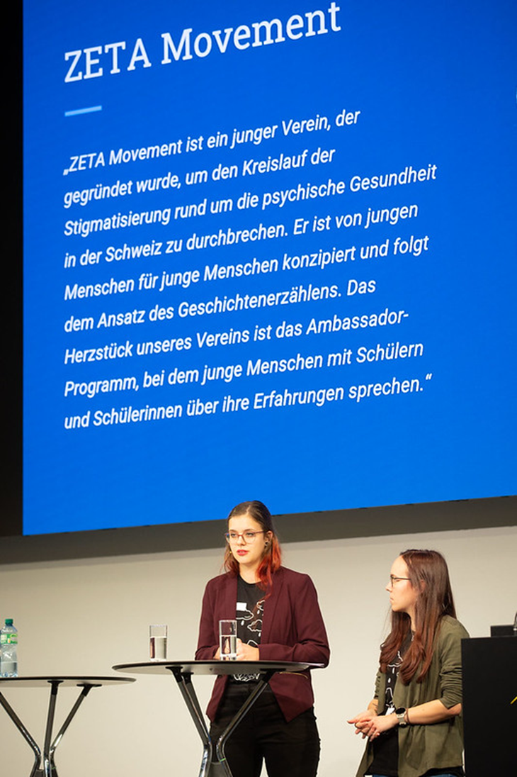 Anja Waeber und Patrizia Gisler vom Verein «Zeta Movement» traten für die Entstigmatisierung von psychischen Leiden ein. 