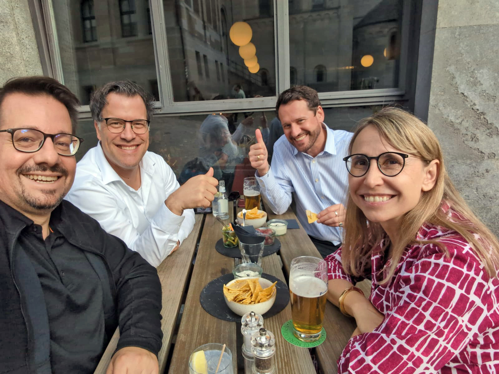 Das HR-BarCamp-OK mit Ralf Metz, Michael Hasler, Tobias Mengis und Christine Hübschen – in absentia Reto Rüegger.