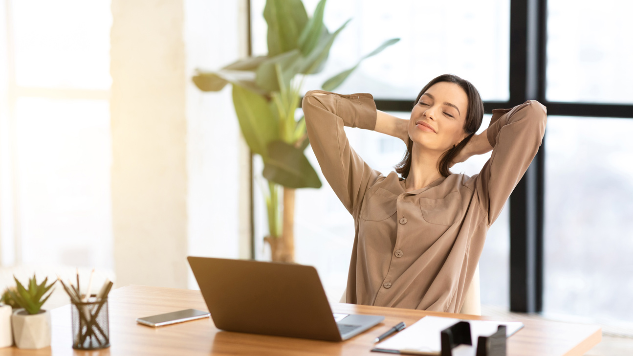 Arbeitsplatz Wohlfuehlen Entspannen Web