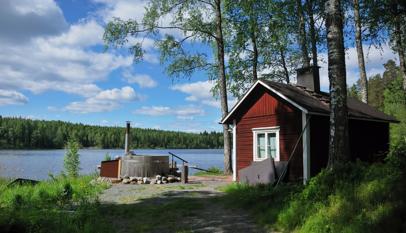 Finnland Sauna See Gluecklich Istock 178599718