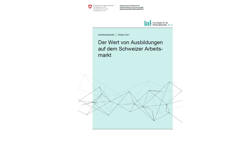Cover Studie Wert Von Ausbildungen