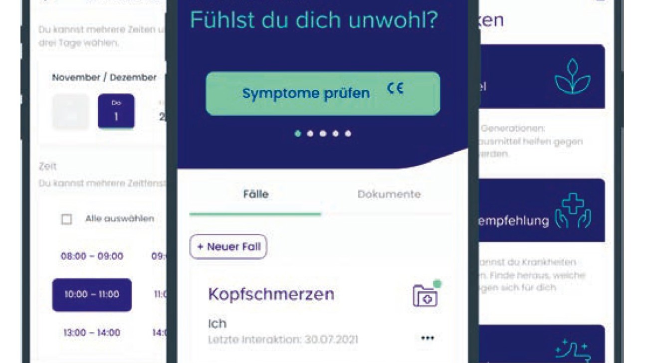 Die Benutzeroberfläche von Well