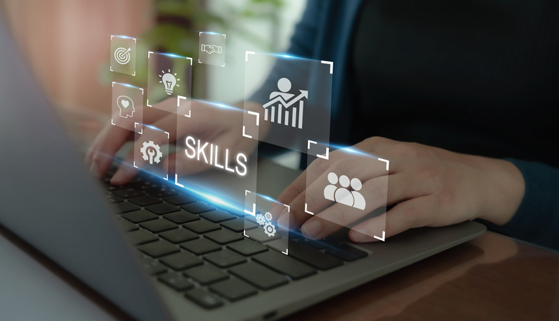 Laptop Virtuell Skills Web