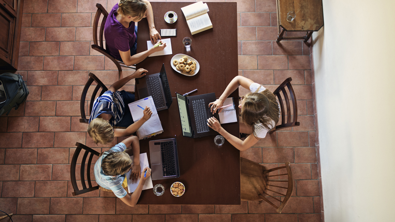 Homeoffice Familie