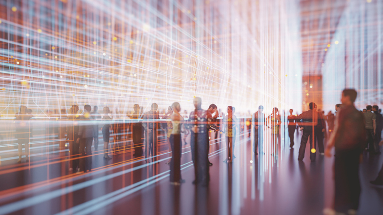 Menschen Halle Licht Digital Istock 1149151754