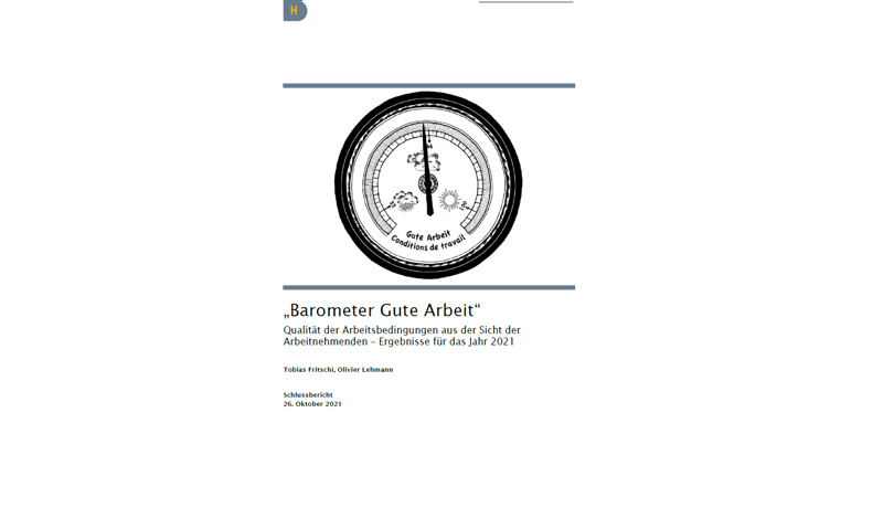 Barometer Gute Arbeit 2021