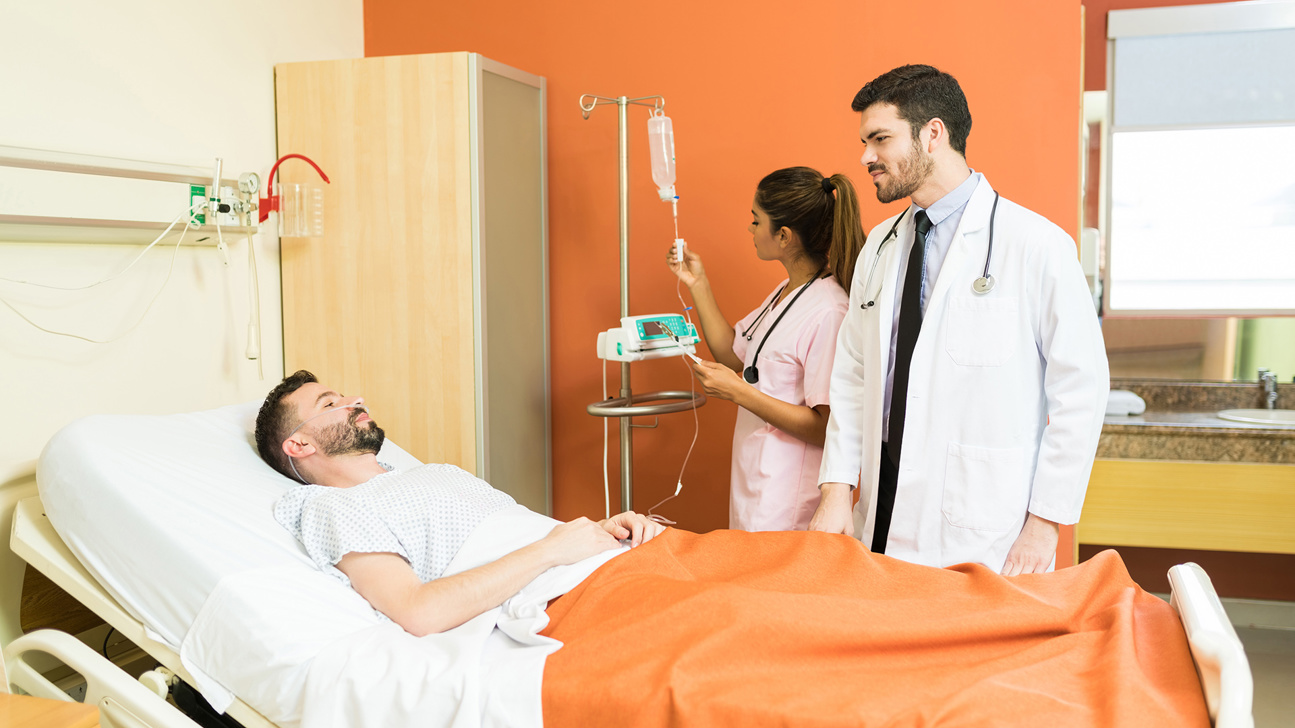 Krank Spital Bett Arzt Web